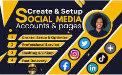 Let me create, set up, and optimize all your social media accounts professionally.